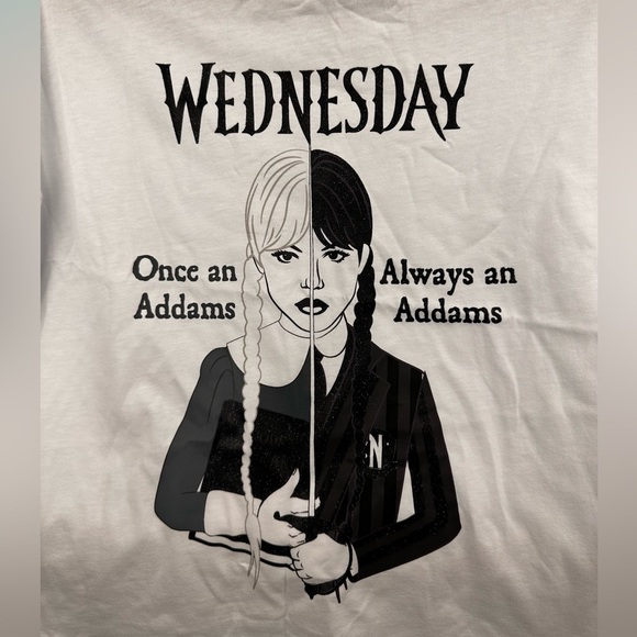 Wednesday Graphic top t-shirt, size 11-12Y, brand C&A, New with tags - Picture 2 of 8